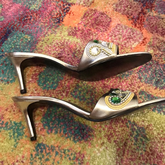 Colin Stuart 3 Inch Silver Heels - Picture 4 of 6